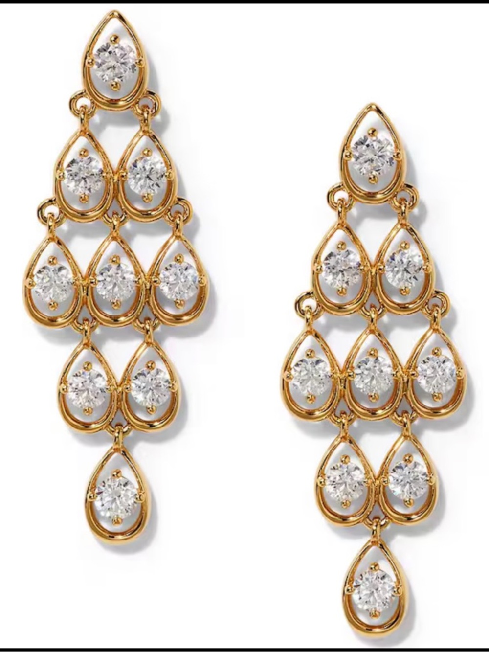 Nadri It Girl Kite Cubic Zirconia Earrings